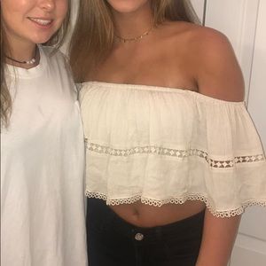 Lulu’s off the shoulder top